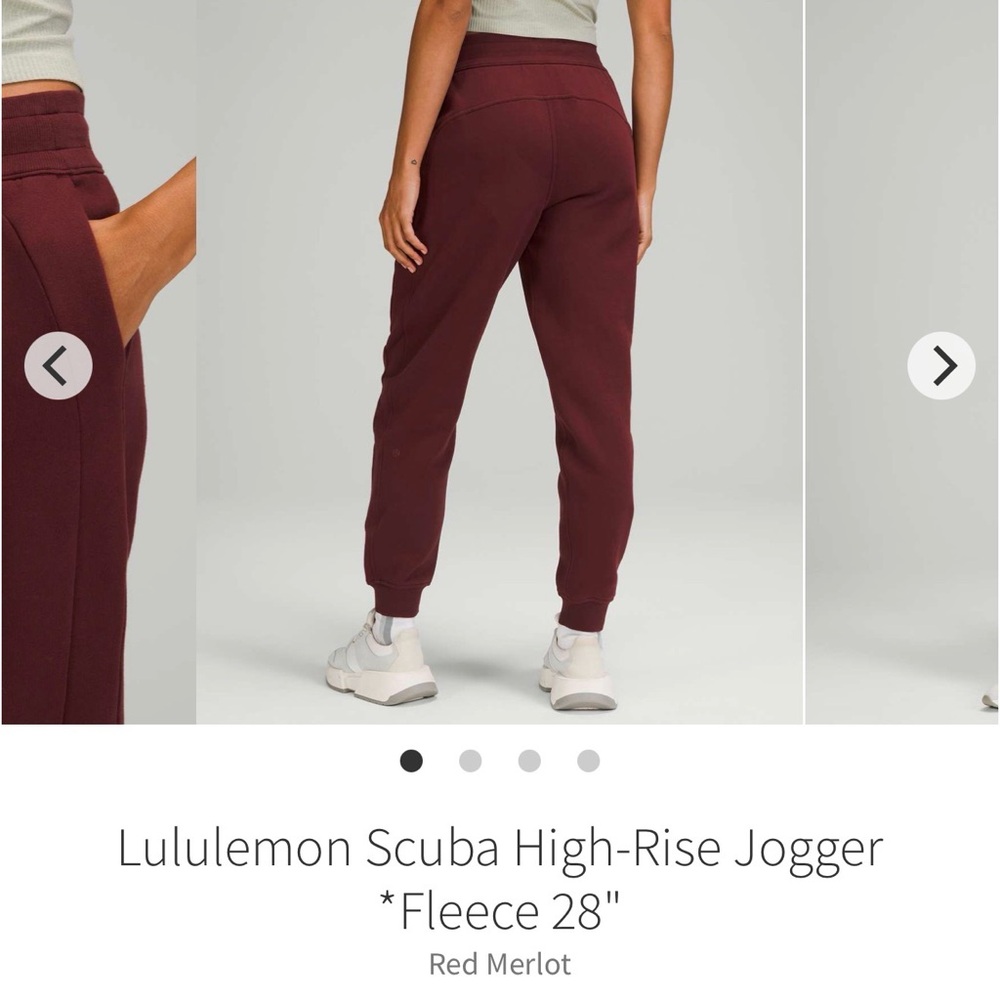 Lululemon Athletica Scuba Fleece Jogger size 14🍷🍷🍷